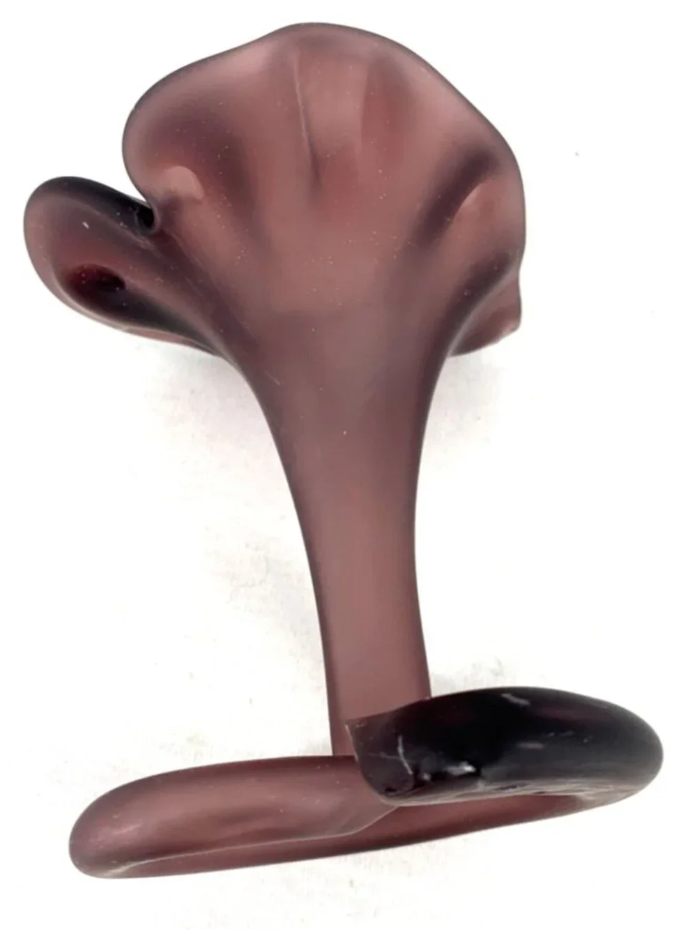 Amethyst Satin Glass Vase Trumpet 5